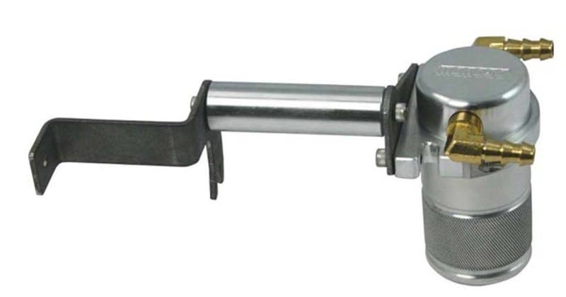 Moroso — Moroso 12-15 Chevrolet Camaro ZL1 Air/Oil Separator Catch Can - Small Body - Billet Aluminum