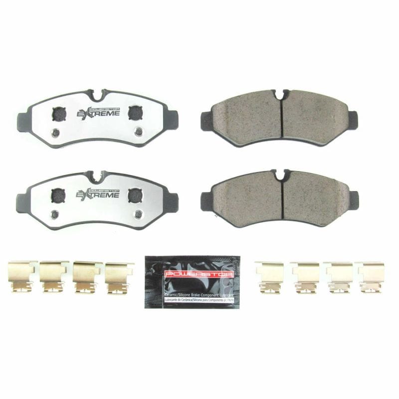 PowerStop — PowerStop - Z36 Truck and SUV Carbon-Fiber Ceramic Brake Pads with Hardware Kit