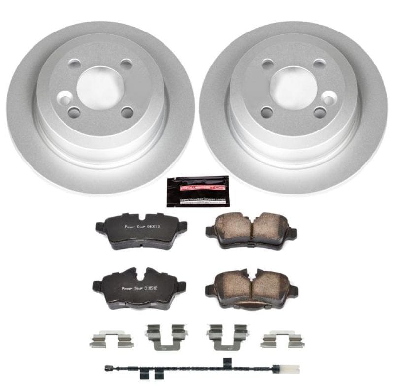 PowerStop — Genuine Geomet Coated Rotor and Carbon-Fiber Ceramic Brake Pad Kit