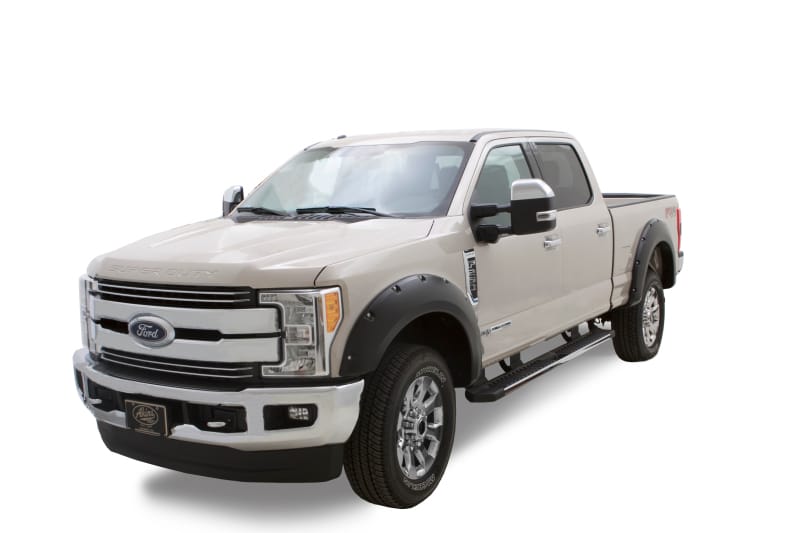 Bushwacker — Fender Flares Pocket Style-Color Shadow Black Smooth Finish 4 Pc
Pocket Style® Color Match Fender Flares