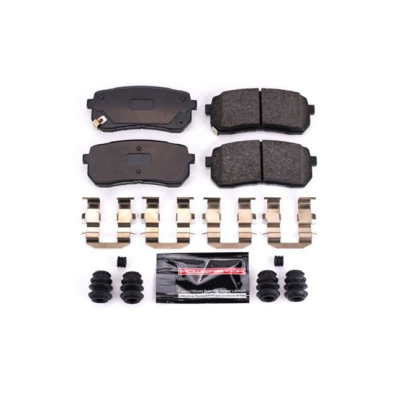 PowerStop — PowerStop - Z23 Daily Driver Carbon-Fiber Ceramic Brake Pads with Hardware Kit