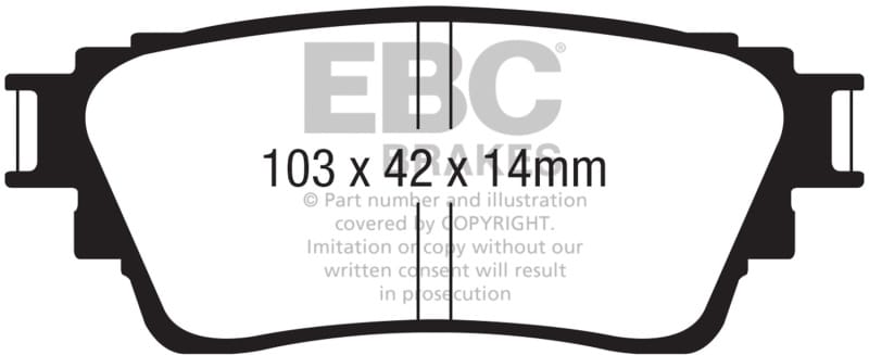 EBC — EBC 18-21 Mitsubishi Outlander Greenstuff Rear Brake Pads
Disc Brake Pad