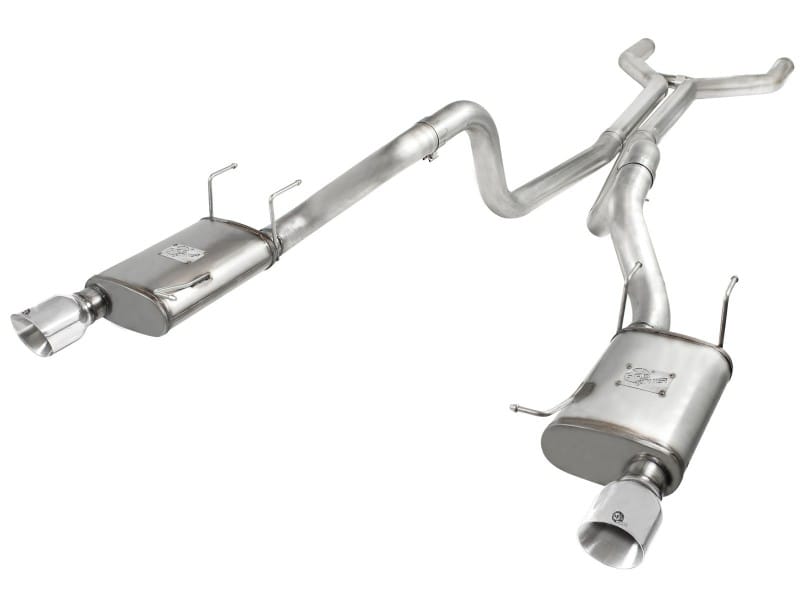 aFe — MACH Force-Xp 3 IN 409 Stainless Steel Cat-Back Exhaust System w/Polished Tip