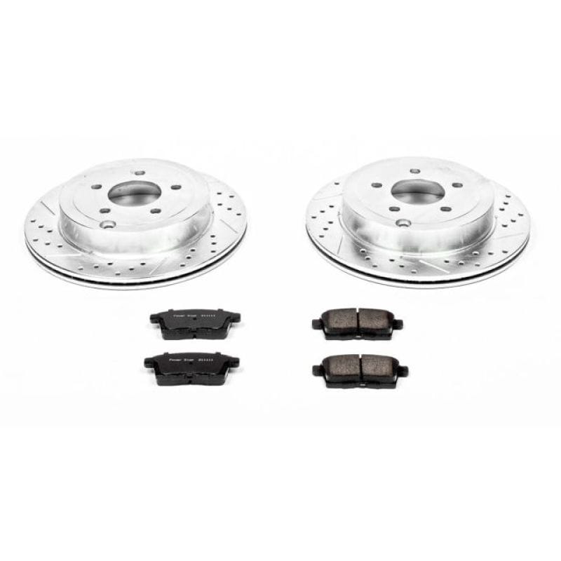 PowerStop — Z23 Daily Driver Carbon-Fiber Ceramic Brake Pad and Drilled & Slotted Rotor Kit