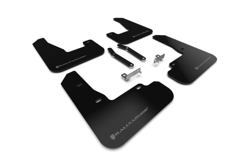 Rally Armor — Black Mud Flap/Grey Logo