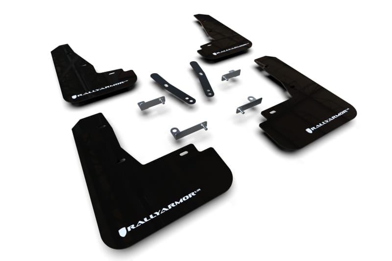 Rally Armor — Black Mud Flap/White Logo