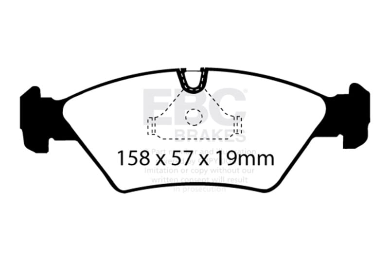 EBC — Redstuff Ceramic Low Dust Brake Pads
