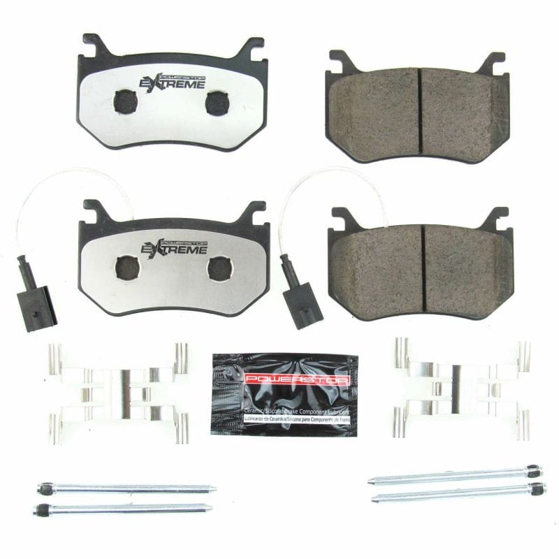 PowerStop — PowerStop - Z26 Performance Carbon-Fiber Ceramic Brake Pads with Hardware Kit