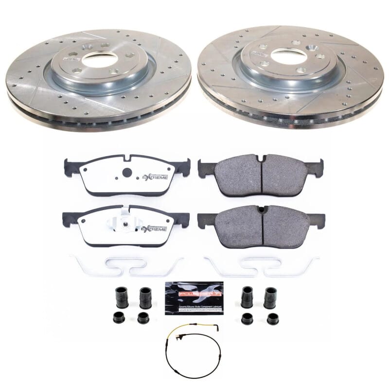 PowerStop — Z36 Truck and SUV Carbon-Fiber Ceramic Brake Pad and Drilled & Slotted Rotor Kit