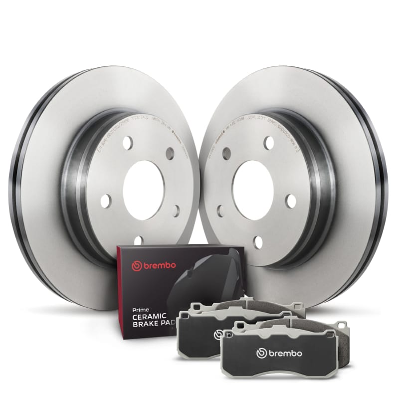 Brembo OE — Brembo ceramic brake pad and UV coated vented  brake disc kit