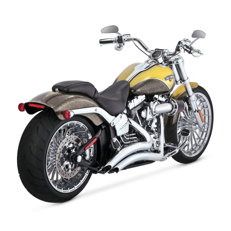 Vance and Hines — Vance & Hines 13-17 Harley-Davidson Softail Breakout Big Radius PCX Full System Exhaust - Chrome