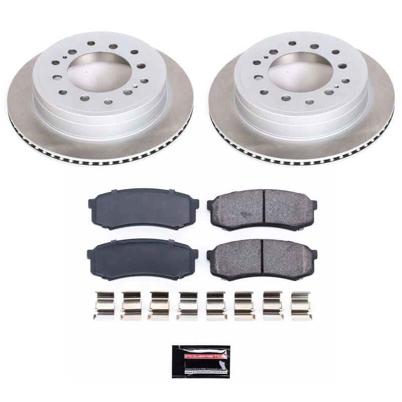 PowerStop — Semi-Coated Rotor and Low-Dust Ceramic Brake Pad Kit