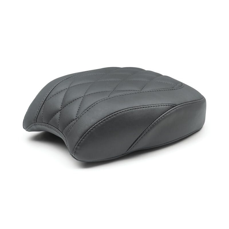 Mustang Motorcycle — Mustang 18-21 Harley Softail Slim Wide Tripper Passenger Seat Diamond Stitch - Black