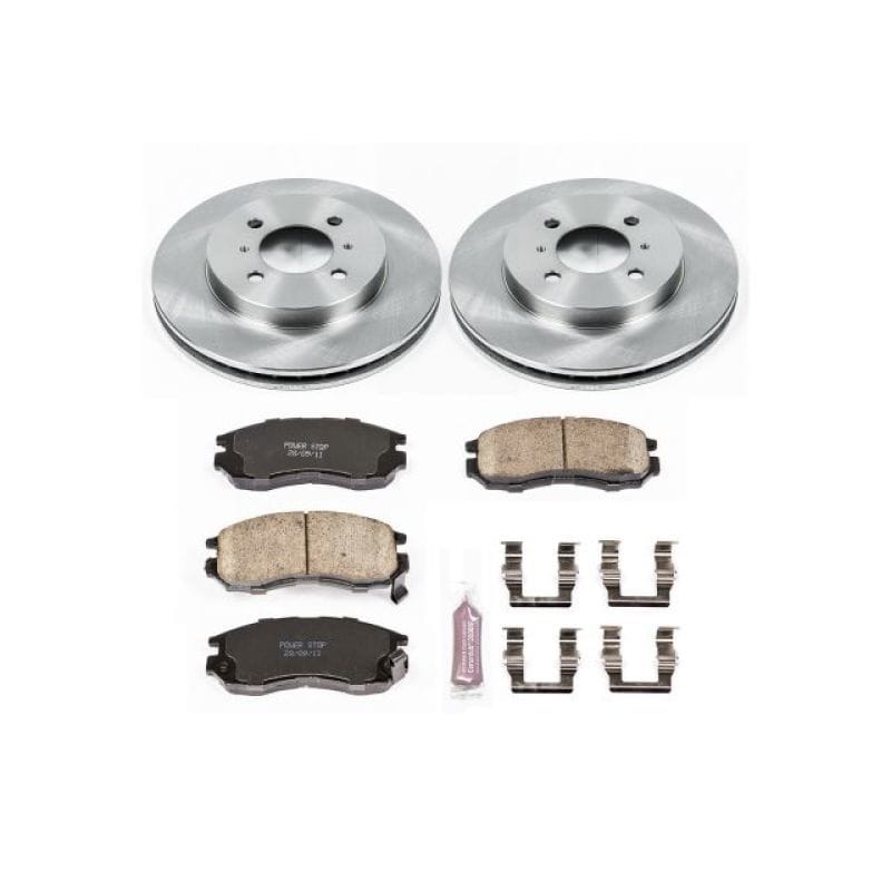 PowerStop — OE Stock Replacement Low-Dust Ceramic Brake Pad and Rotor Kit