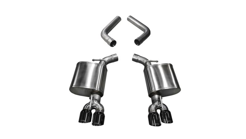 CORSA Performance — 2.75in. Axle-Back Dual Rear Exit with Twin 3.5in. Black PVD Pro-Series Tips