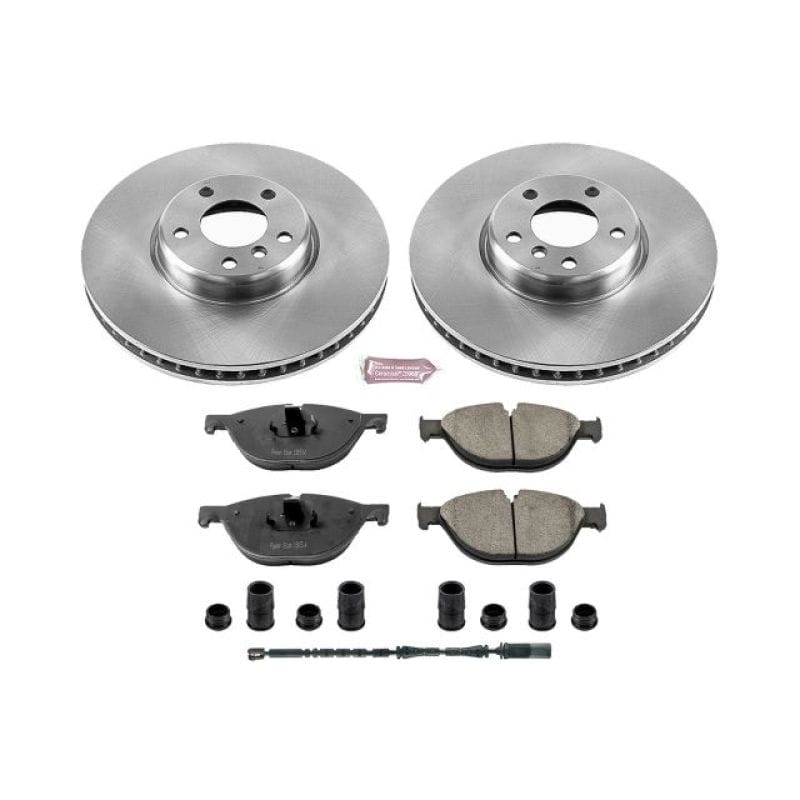 PowerStop — OE Stock Replacement Low-Dust Ceramic Brake Pad and Rotor Kit