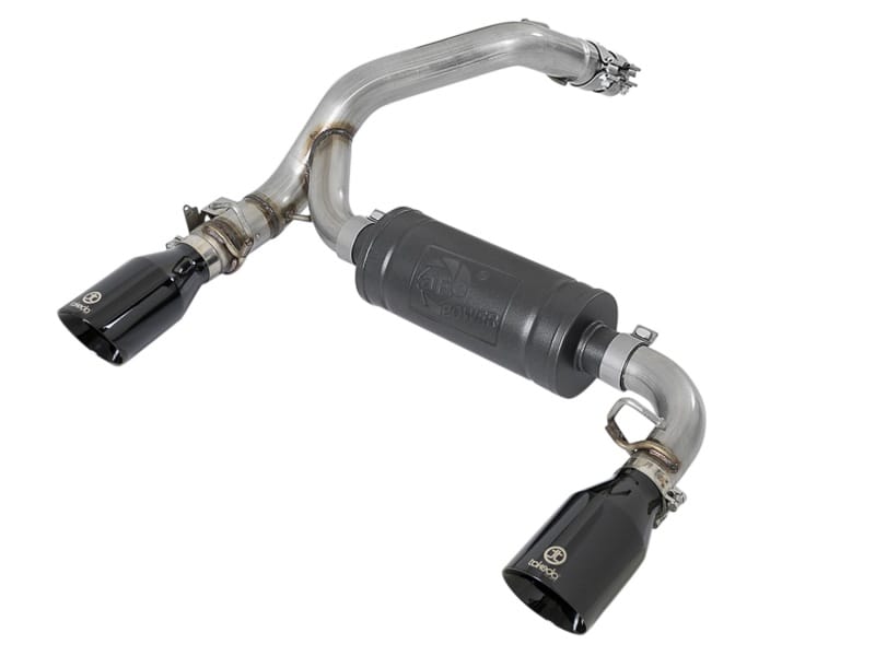 aFe — Takeda 3 IN 304 Stainless Steel Axle-Back Exhaust System w/ Black Tip