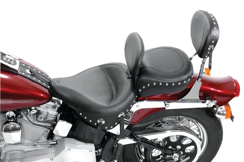 Mustang Motorcycle — Mustang 80-07 Harley Early FLH Touring Accessories Tank Bib w/Studs- Black