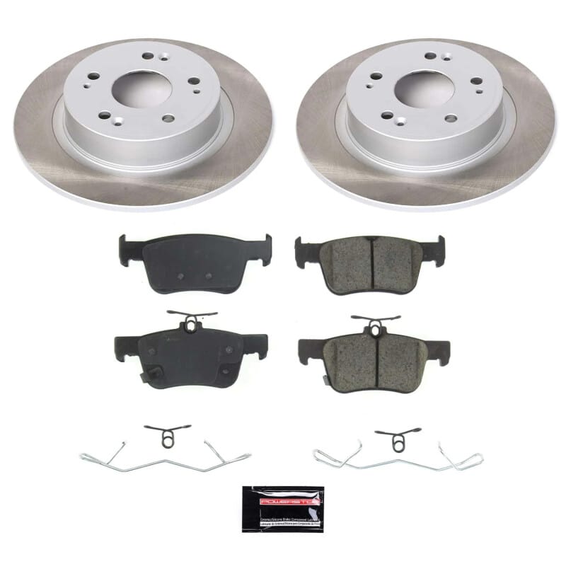 PowerStop — Semi-Coated Rotor and Low-Dust Ceramic Brake Pad Kit