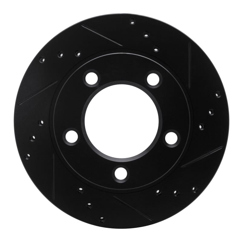 R1 Concepts — R1 Concepts Brake Rotor Drilled and Slotted Black