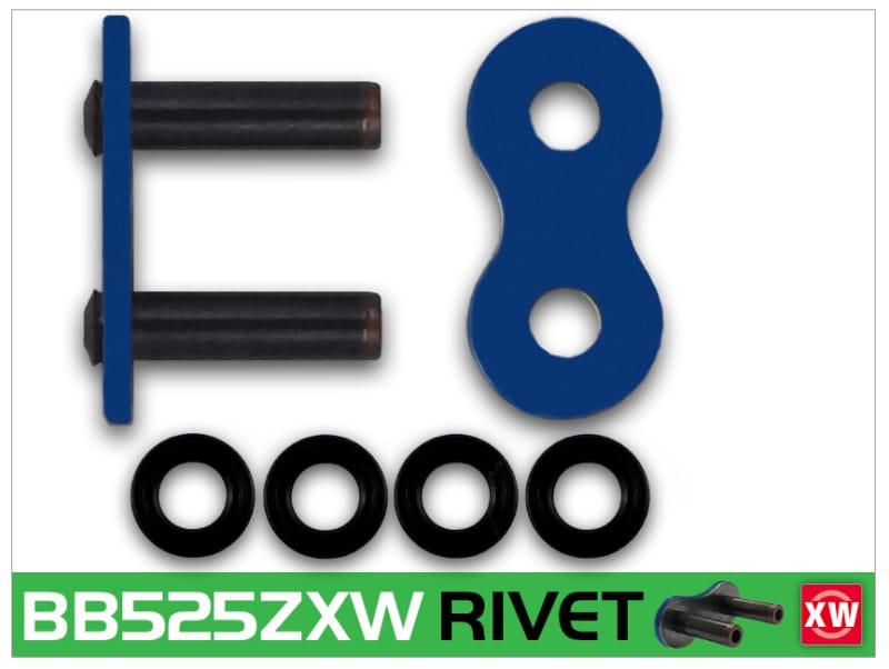 RK Chain — RK Chain BB525ZXW-RIVET - Blue