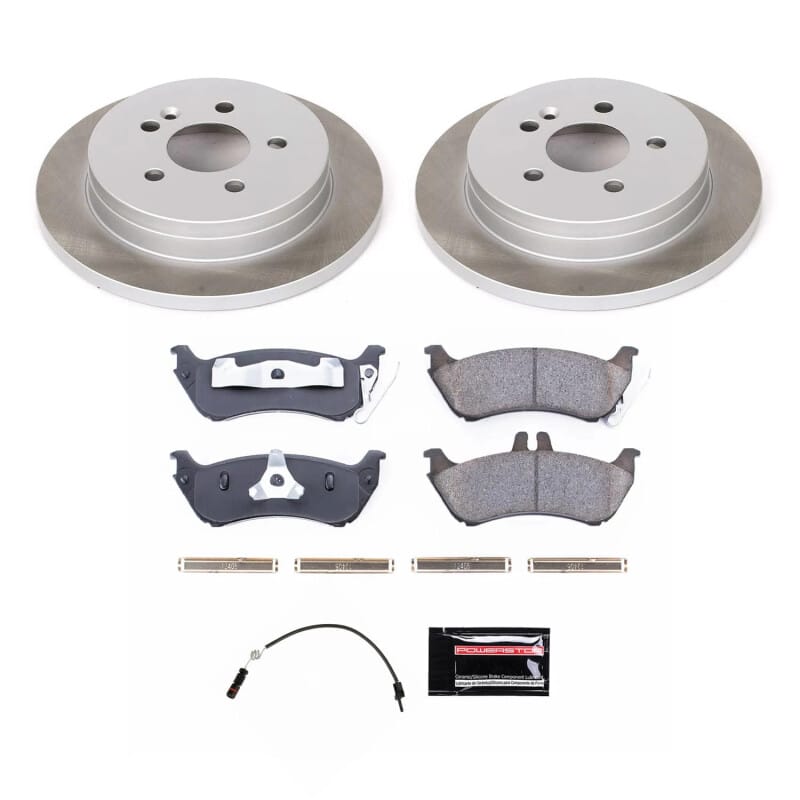 PowerStop — Semi-Coated Rotor and Low-Dust Ceramic Brake Pad Kit