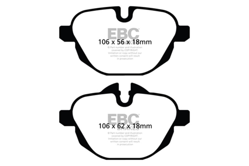 EBC — EBC 14+ BMW i8 1.5 Turbo/Electric Yellowstuff Rear Brake Pads
Disc Brake Pad