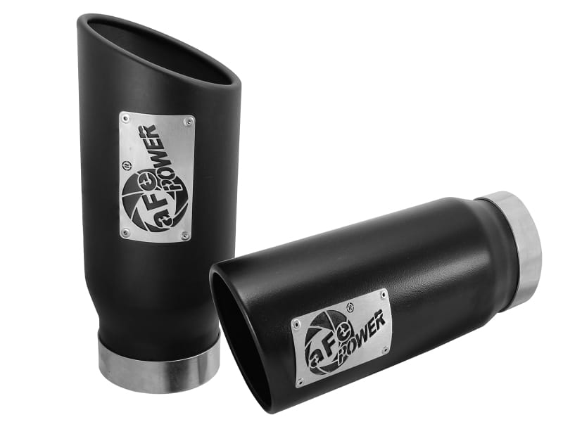 aFe — MACH Force-Xp 409 Stainless Steel Clamp-on Exhaust Tip Black