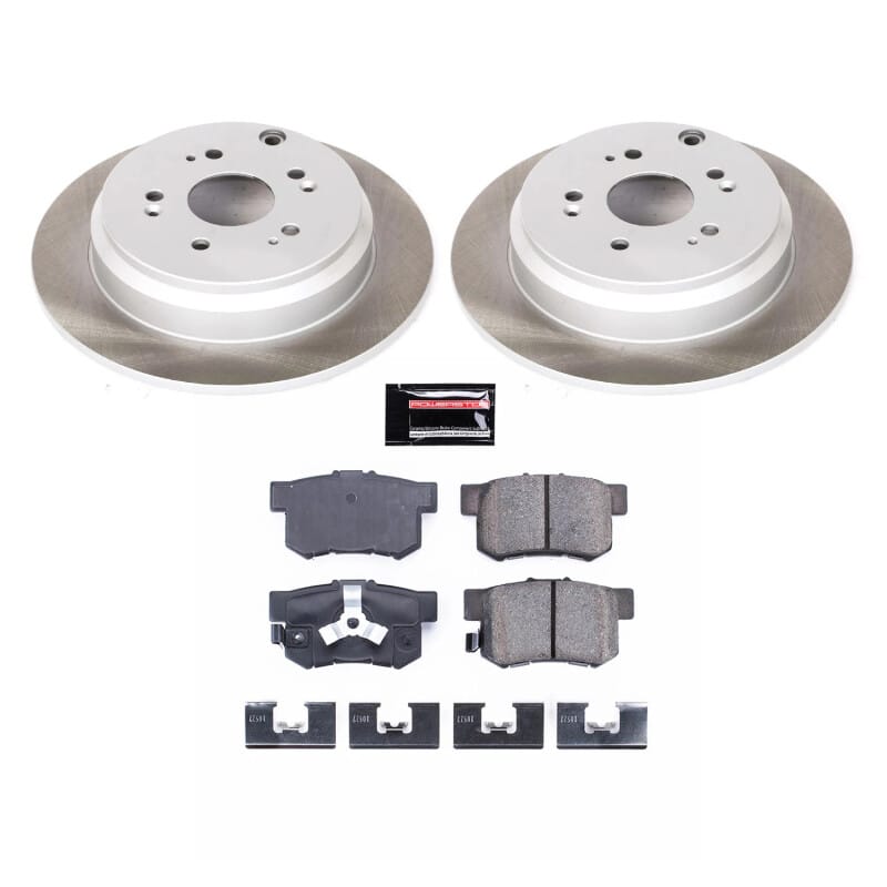 PowerStop — Semi-Coated Rotor and Low-Dust Ceramic Brake Pad Kit
