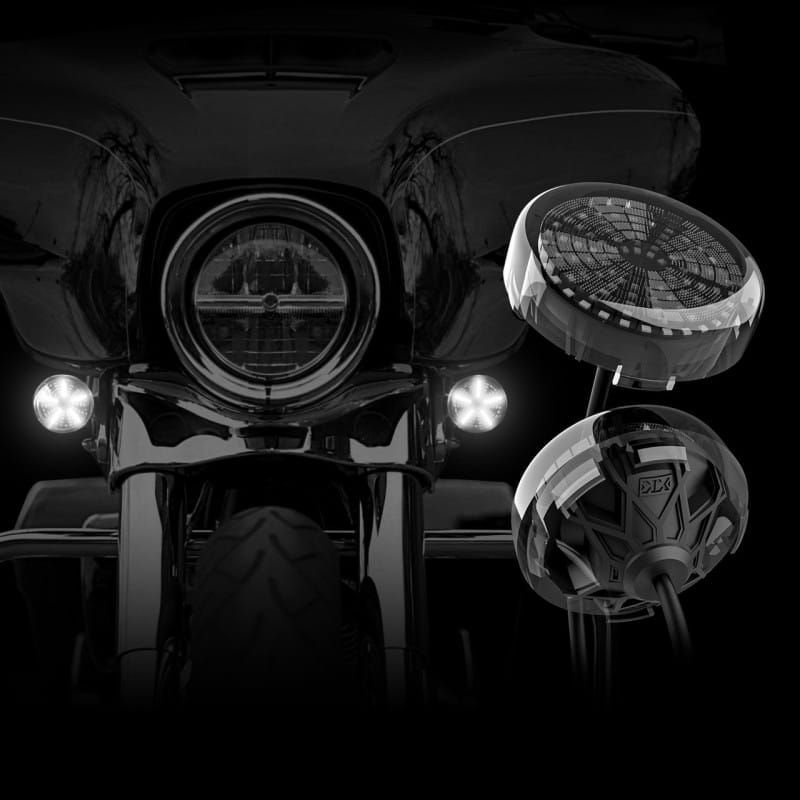 XKGLOW — XK Glow Pro Series MotoTurnz - 1157 Bullet Style Front