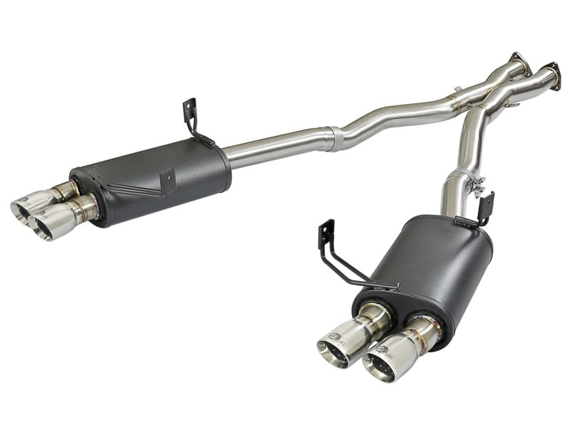 aFe — MACH Force-Xp 2-1/2 in 304 Stainless Steel Cat-Back Exhaust w/Polished Tips