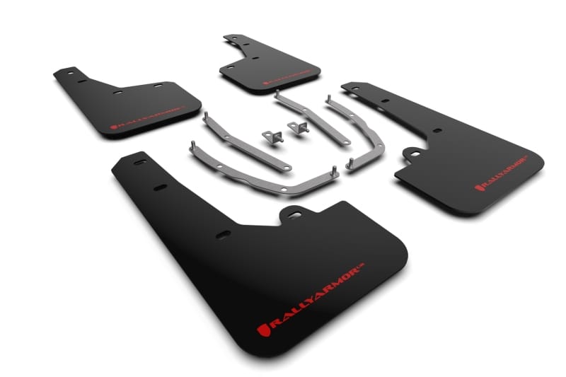 Rally Armor — Black Mud Flap/Red Logo