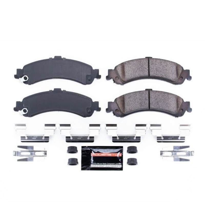 PowerStop — PowerStop - Z23 Daily Driver Carbon-Fiber Ceramic Brake Pads with Hardware Kit