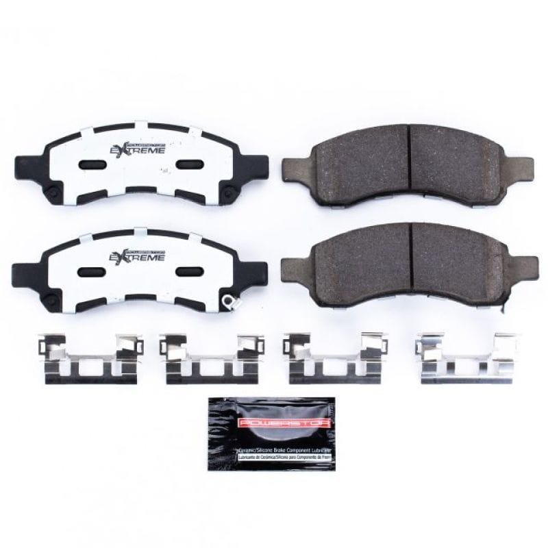 PowerStop — PowerStop - Z36 Truck and SUV Carbon-Fiber Ceramic Brake Pads with Hardware Kit