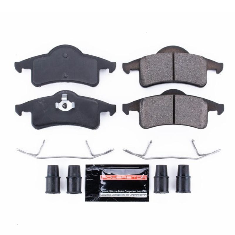 PowerStop — PowerStop - Z23 Daily Driver Carbon-Fiber Ceramic Brake Pads with Hardware Kit