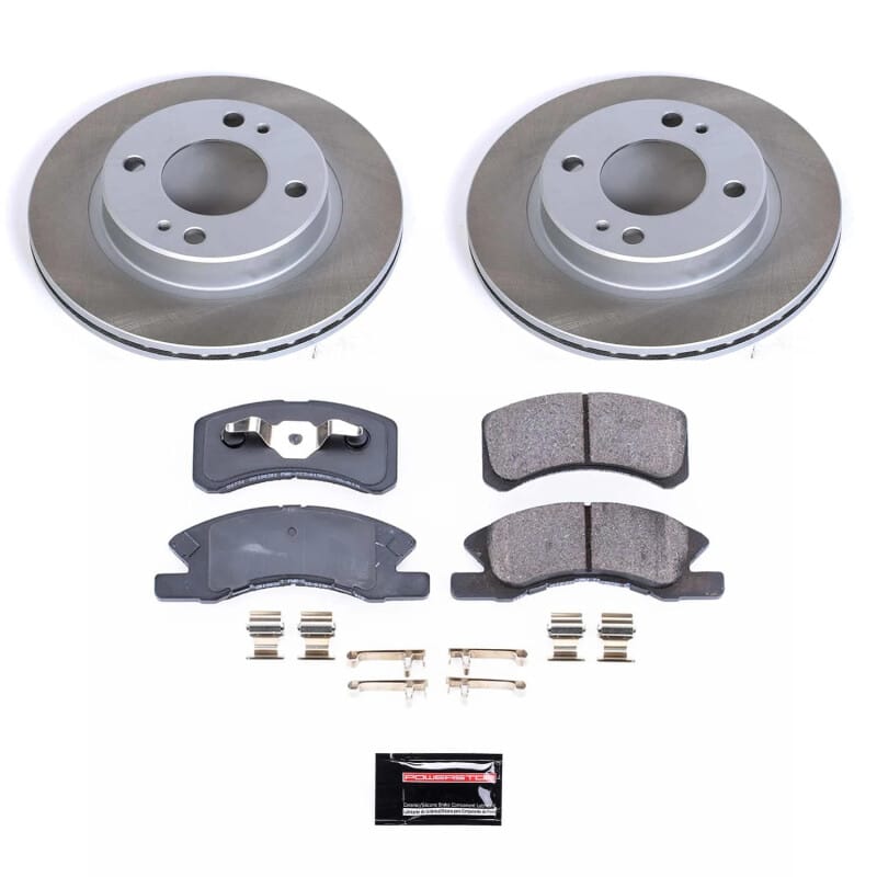 PowerStop — Semi-Coated Rotor and Low-Dust Ceramic Brake Pad Kit