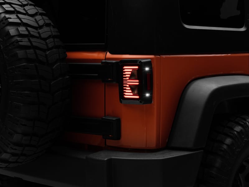 Raxiom — Raxiom 07-18 Jeep Wrangler JK Axial Series Vision LED Tail Lights- Black Housing (Smoked Lens)
Lights