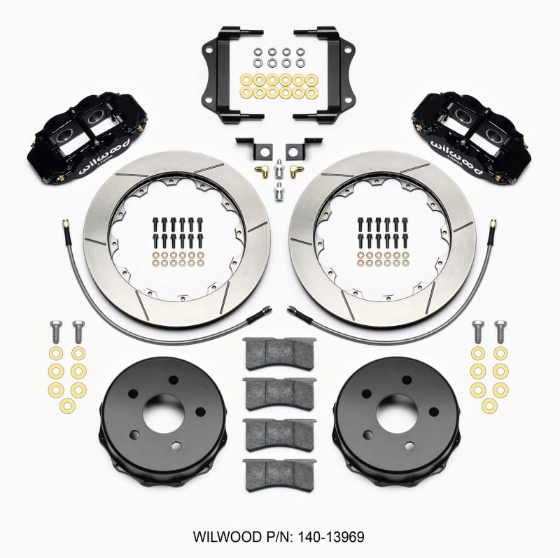 Wilwood — KIT,REAR,JEEP JK,07-18,FNSL4R,12.88 ROTOR,W/LINES