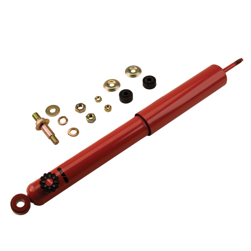 KYB — KYB AGX manually-adjustable shocks and struts allow you to design your own ride control performance without special tools, quickly and as often as you want. Enthusiasts can increase individual corner damping rates up to 125% more than the vehicles OEM design.  For ease of access, depending on vehicle application, the KYB AGX either has an eight position knob or a four position screwdriver slot. However, both offer the same overall capability. One simple adjustment increases both rebound and comp
Damping Rate Adjustable Shock