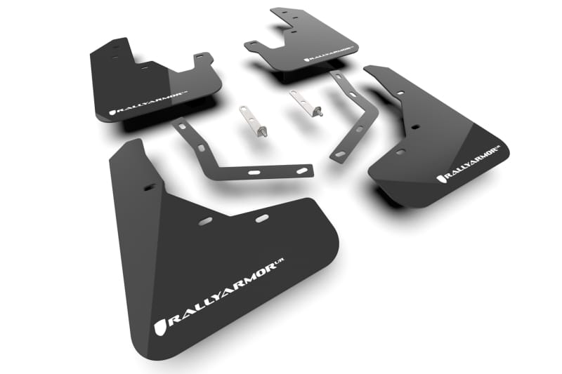 Rally Armor — Black Mud Flap/White Logo