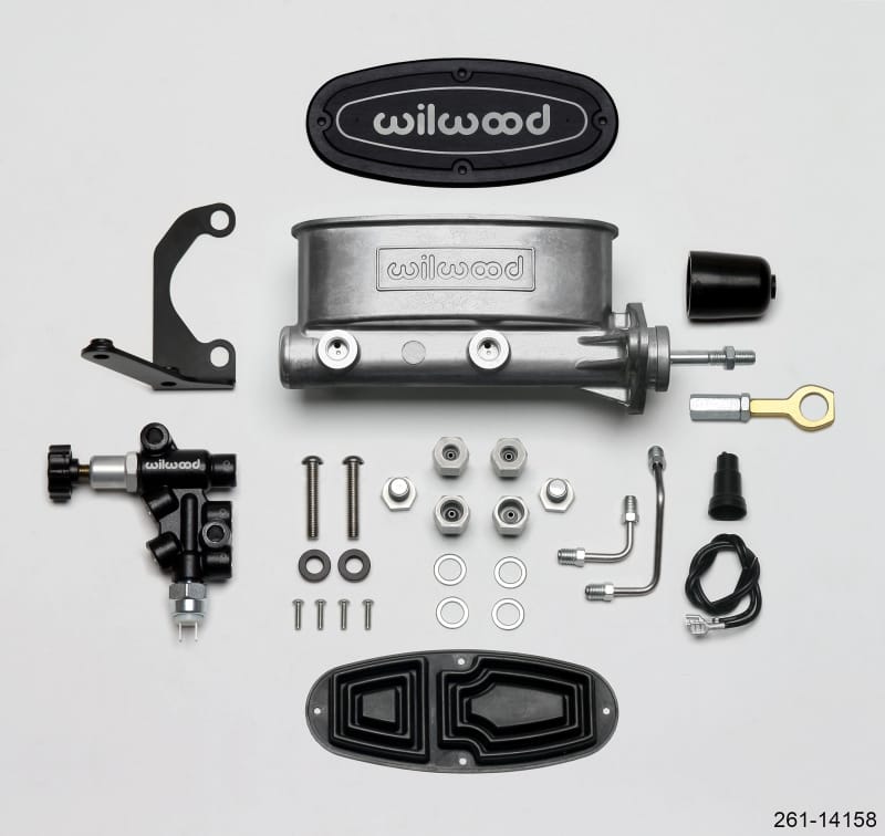 Wilwood — Wilwood HV Tandem M/C Kit w L/H Bracket & Prop Valve - 15/16in Bore-W/Pushrod - Early Mustang
M/C,TANDEM KIT