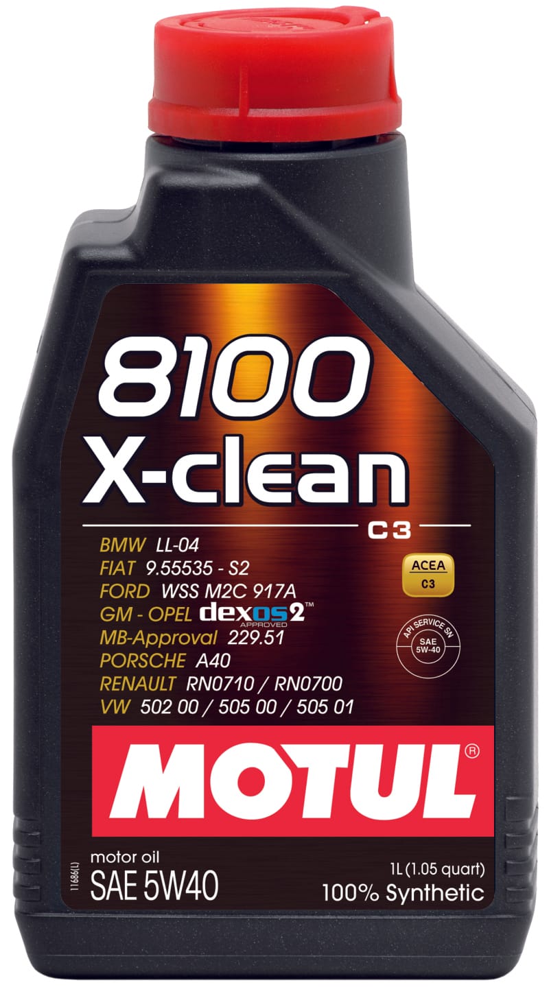 Motul — 8100 X-CLEAN 5W40 12X1L