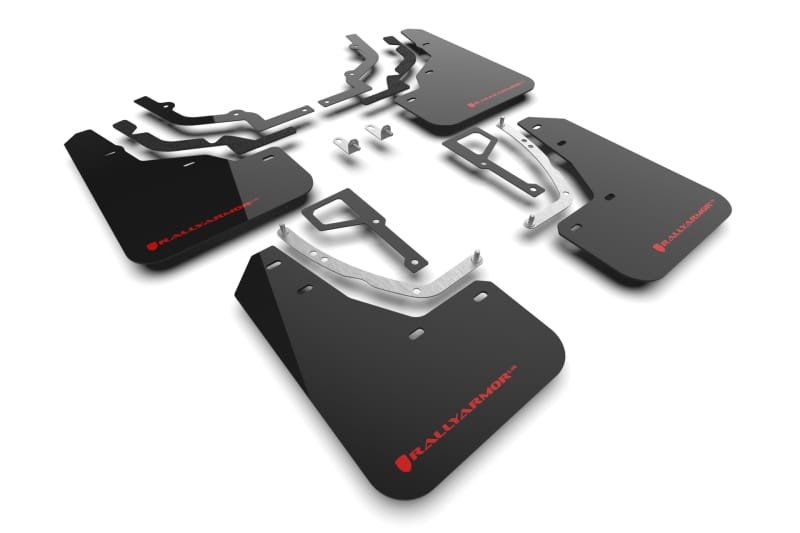 Rally Armor — Black Mud Flap/Red Logo