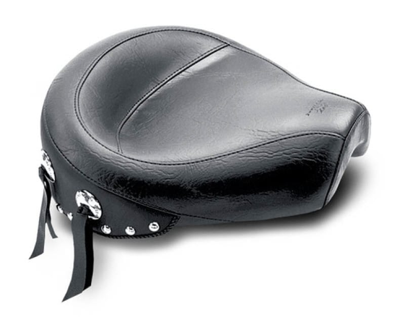 Mustang Motorcycle — Mustang 82-03 Harley Sportster Wide Touring Solo Seat w/Studs - Black