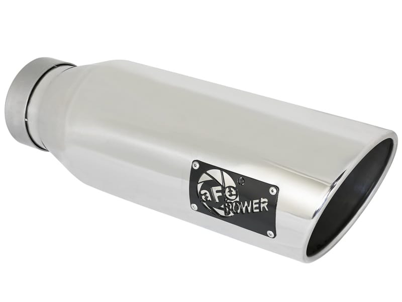 aFe — MACH Force-Xp 304 Stainless Steel Clamp-on Exhaust Tip Polished