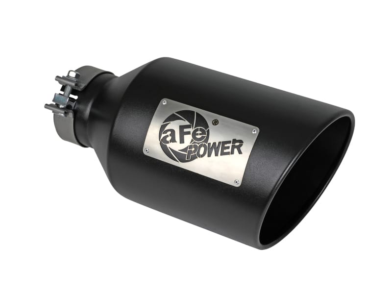 aFe — MACH Force-Xp 409 Stainless Steel Clamp-on Exhaust Tip Black