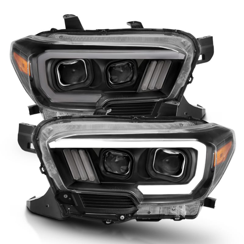 ANZO — ANZO 2016-2017 Toyota Tacoma Projector Headlights w/ Plank Style Switchback Black w/ Amber
Projector Headlights
Head Light Set