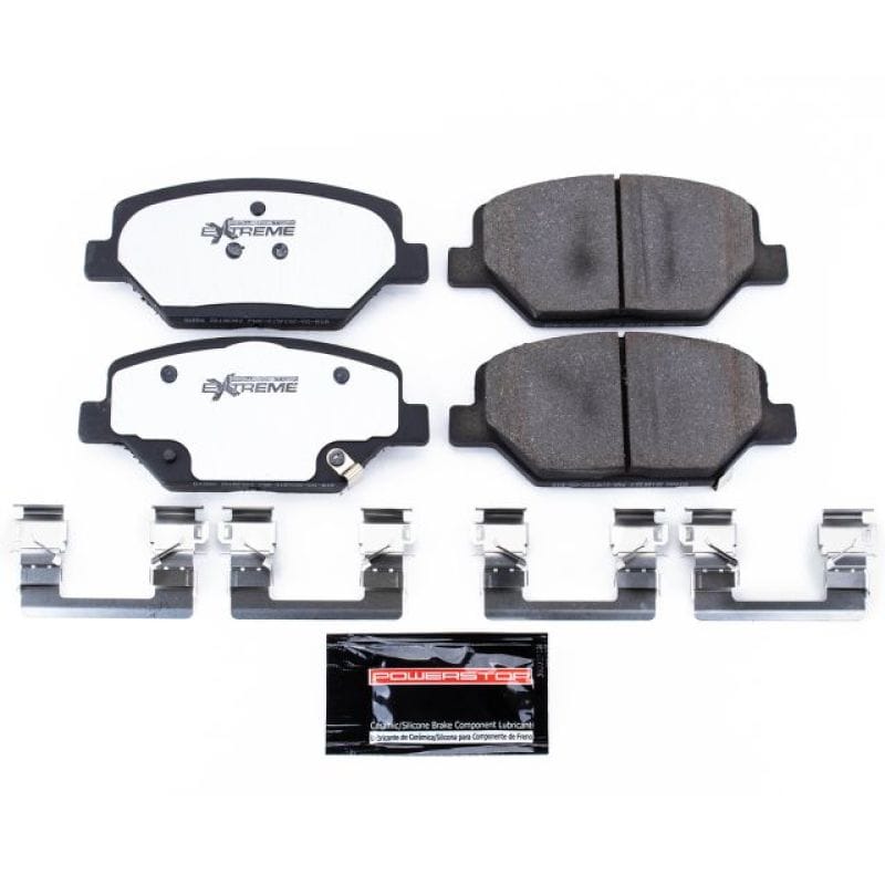 PowerStop — PowerStop - Z26 Performance Carbon-Fiber Ceramic Brake Pads with Hardware Kit