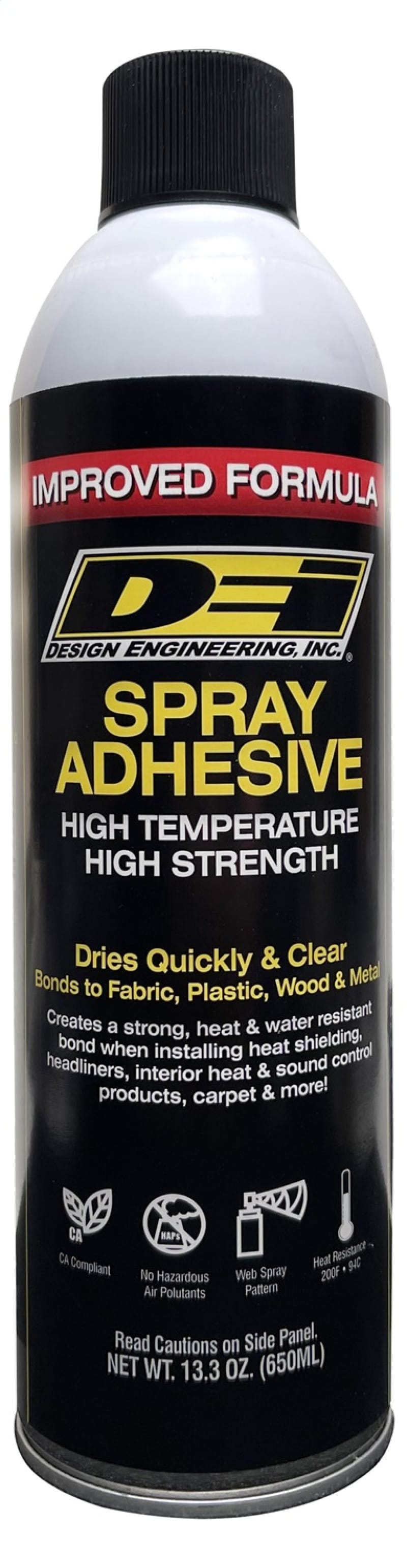 DEI — Improved Formula Hi-Temp Spray Adhesive
Adhesive Spray 13.3 oz.