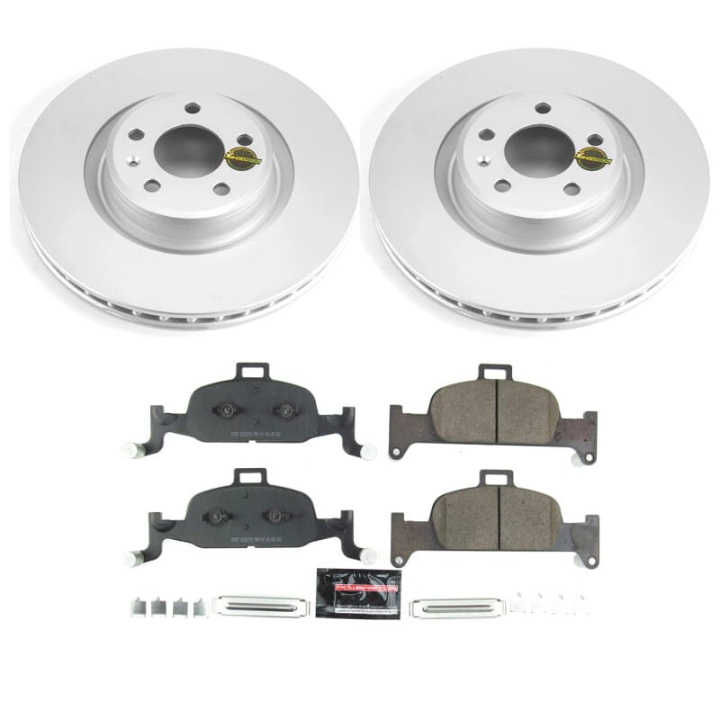 PowerStop — Genuine Geomet Coated Rotor and Carbon-Fiber Ceramic Brake Pad Kit